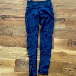 lululemon size 4 black pattern wunderunder legging